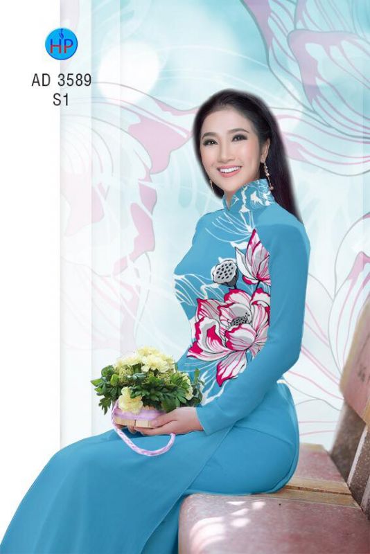 Vải áo dài hoa eo