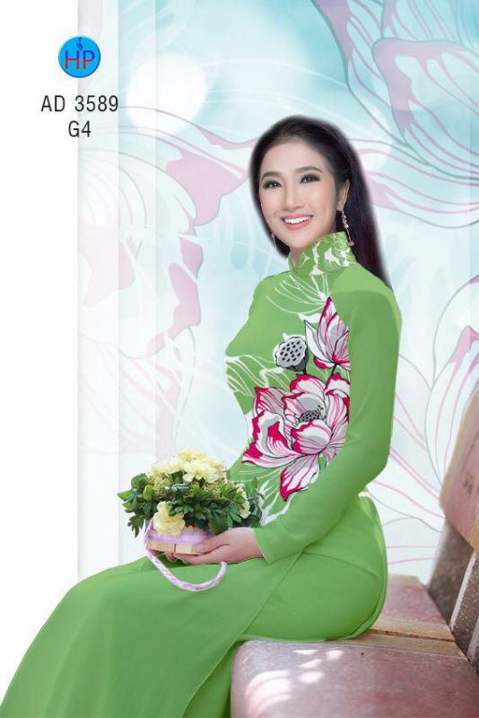 Vải áo dài hoa eo