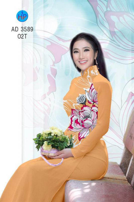 Vải áo dài hoa eo
