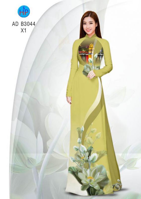 Vải áo dài hoa dây