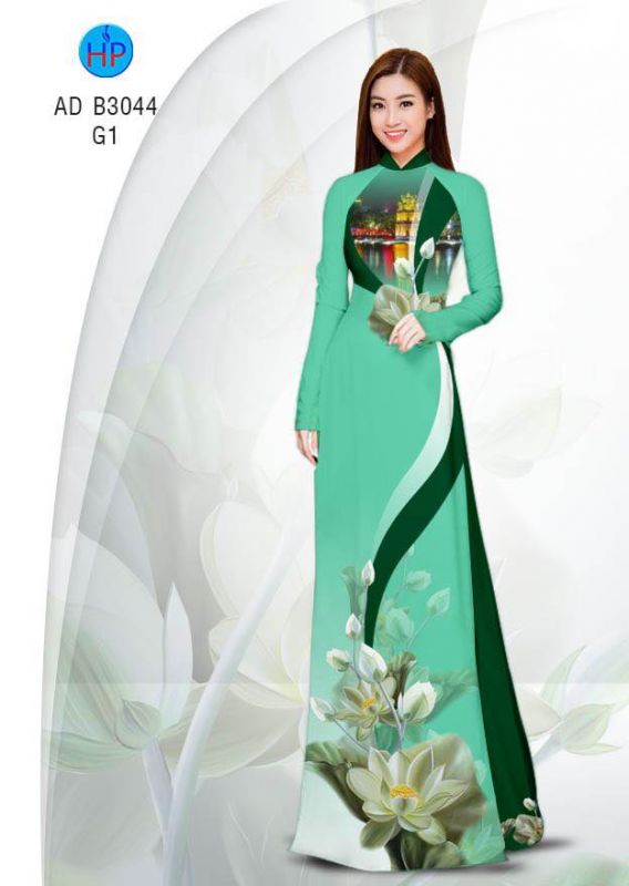 Vải áo dài hoa dây