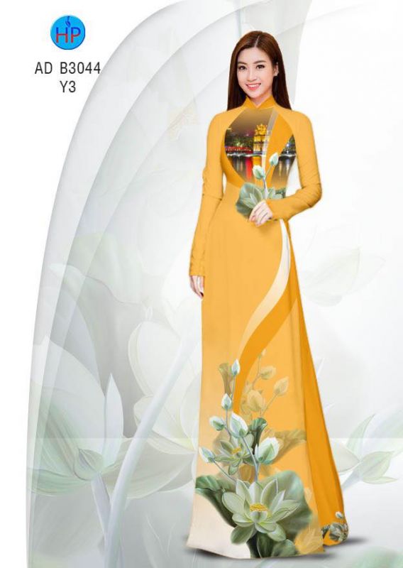 Vải áo dài hoa dây