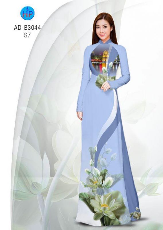 Vải áo dài hoa dây