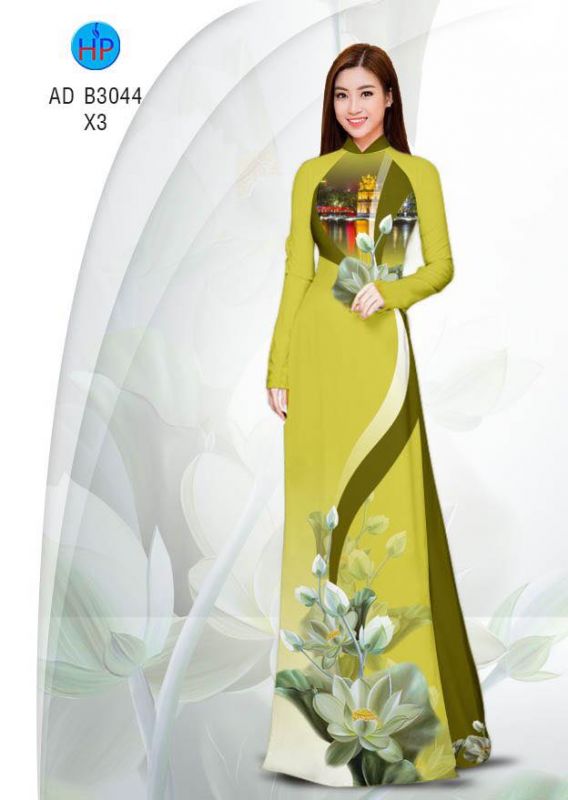Vải áo dài hoa dây