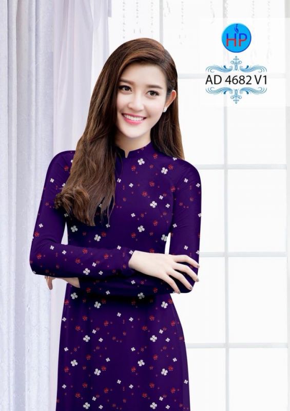 Vải áo dài hoa nhỏ toàn thân Vải áo dài hoa nhỏ toàn thân