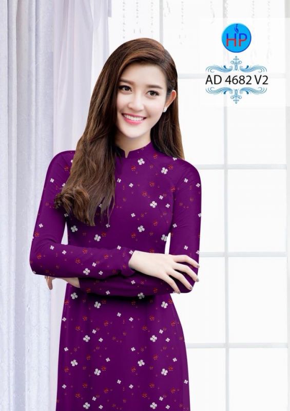 Vải áo dài hoa nhỏ toàn thân Vải áo dài hoa nhỏ toàn thân