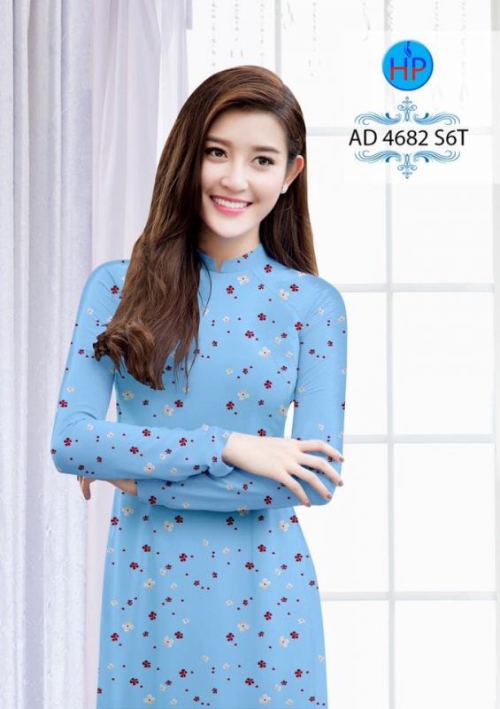 Vải áo dài hoa nhỏ toàn thân Vải áo dài hoa nhỏ toàn thân