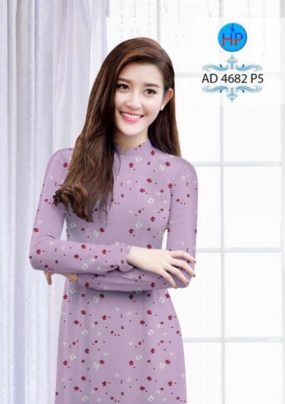 Vải áo dài hoa nhỏ toàn thân Vải áo dài hoa nhỏ toàn thân