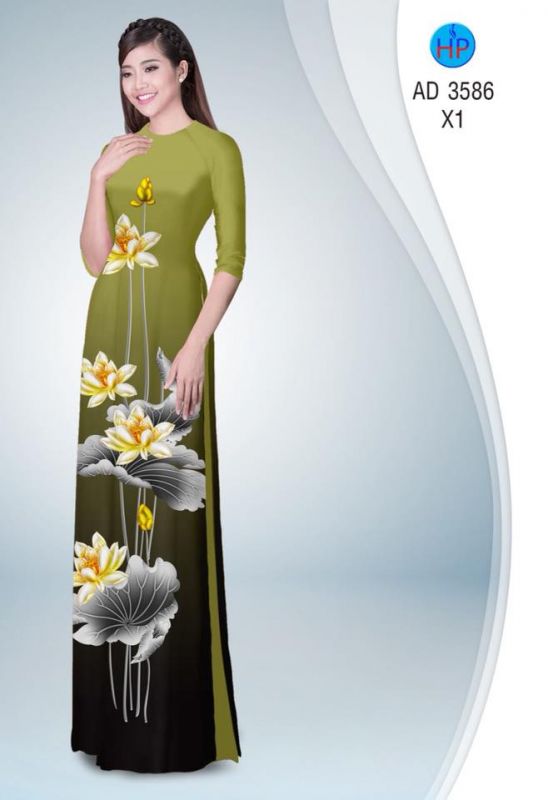 Vải áo dài hoa Se đẹp