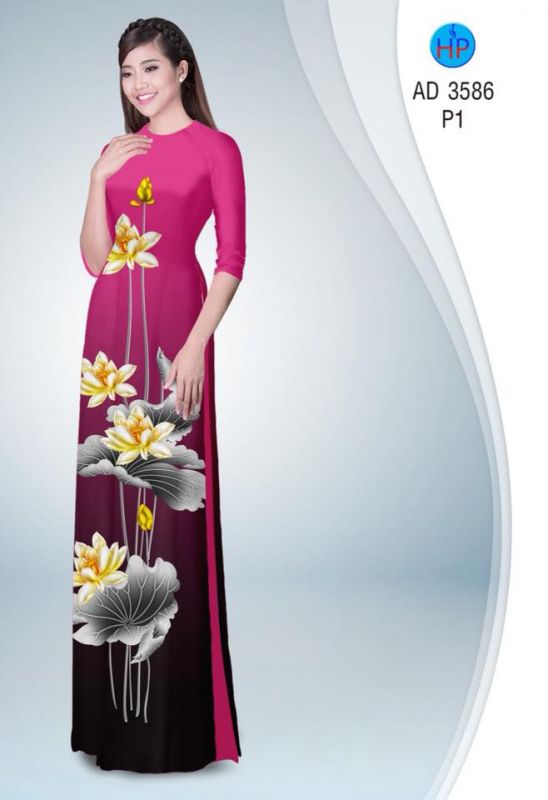 Vải áo dài hoa Se đẹp