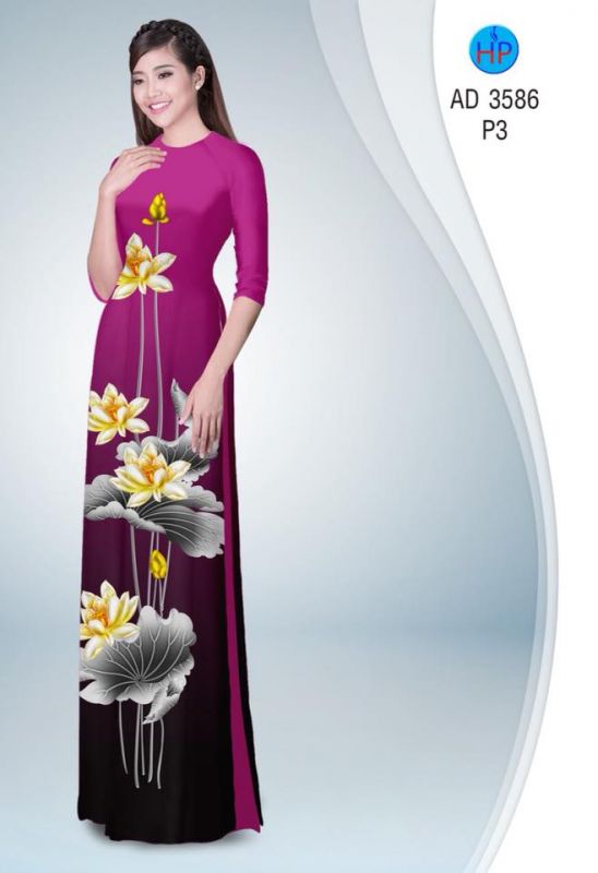 Vải áo dài hoa Se đẹp