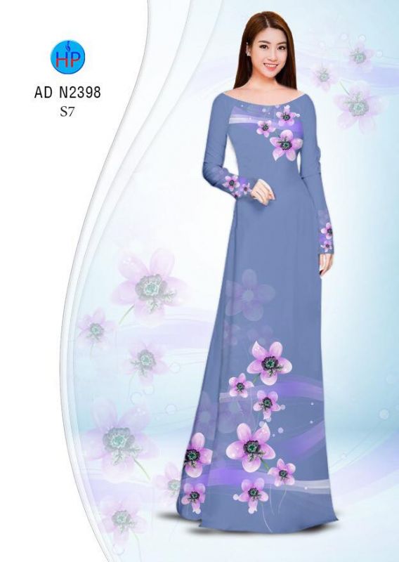 Vải áo dài hoa dây