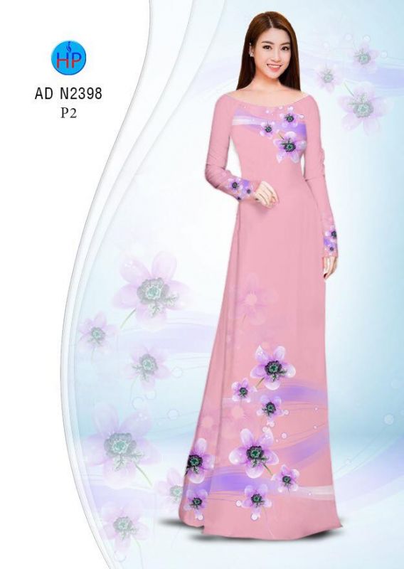 Vải áo dài hoa dây