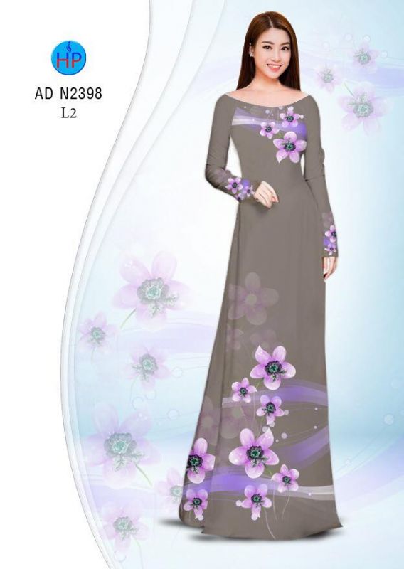Vải áo dài hoa dây
