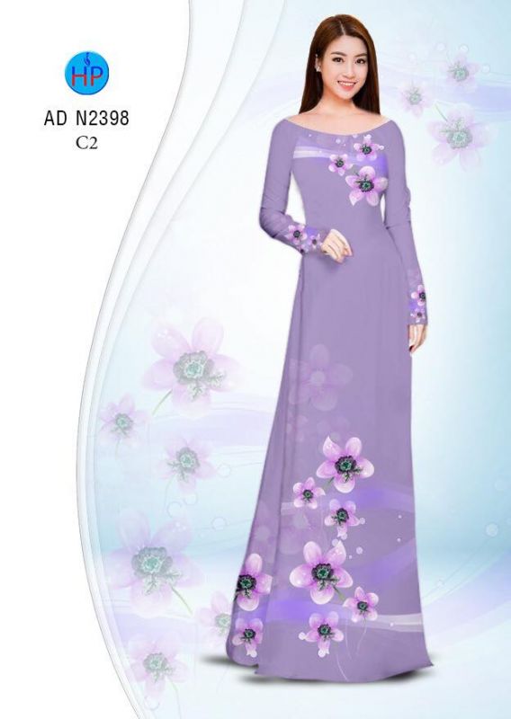 Vải áo dài hoa dây