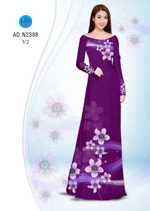 Vải áo dài hoa dây