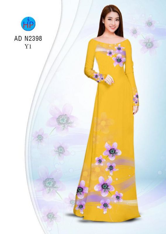 Vải áo dài hoa dây