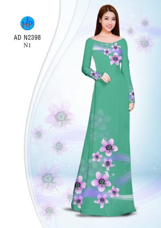 Vải áo dài hoa dây