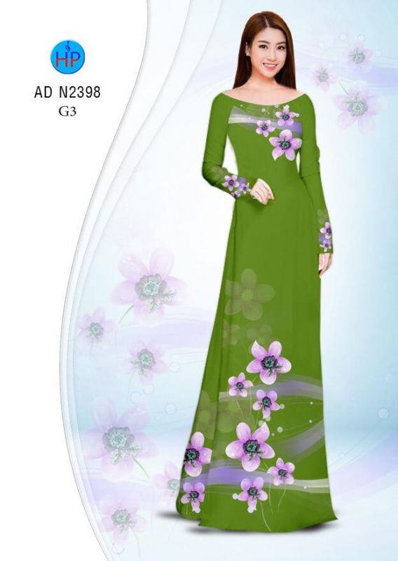 Vải áo dài hoa dây