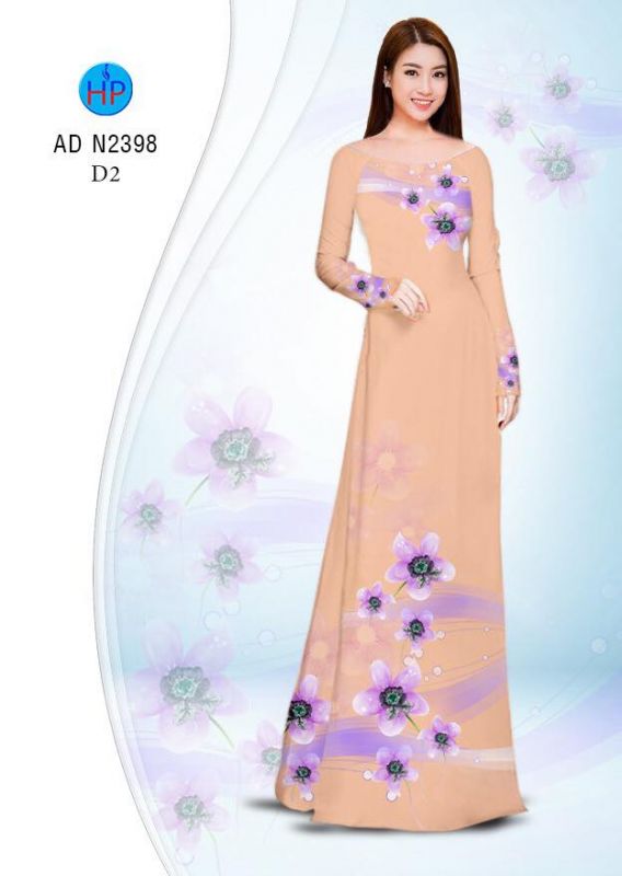 Vải áo dài hoa dây