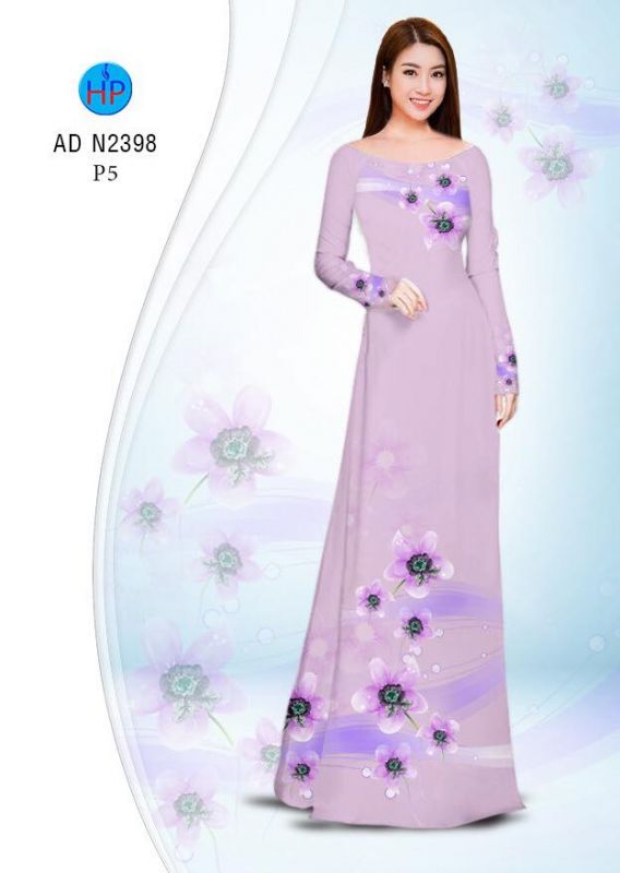 Vải áo dài hoa dây
