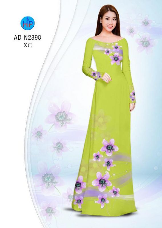 Vải áo dài hoa dây