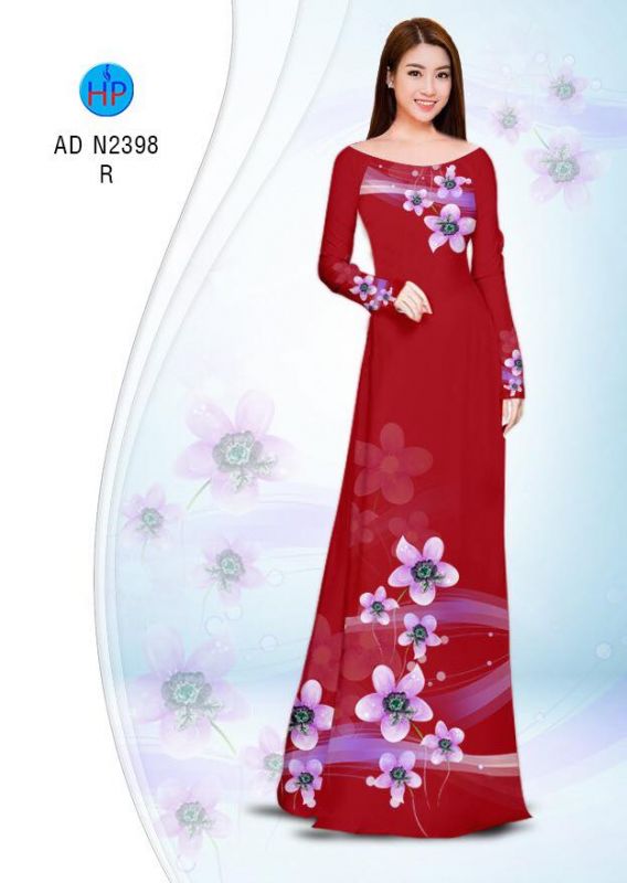 Vải áo dài hoa dây