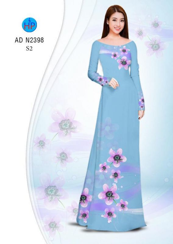 Vải áo dài hoa dây