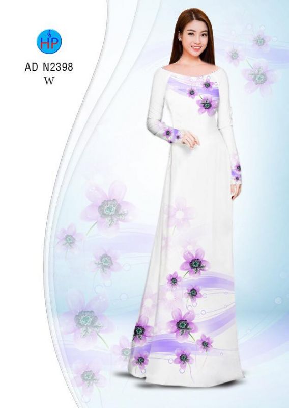 Vải áo dài hoa dây
