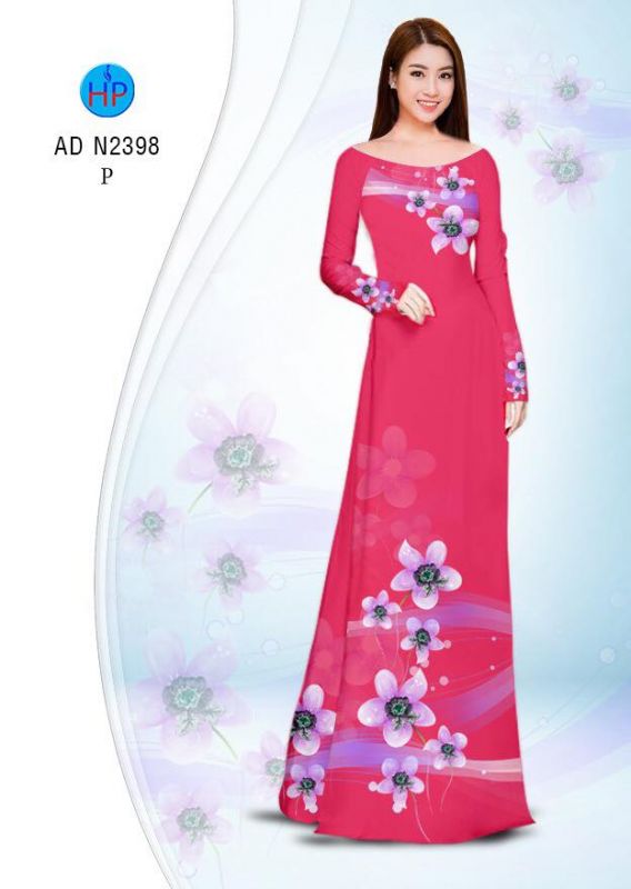 Vải áo dài hoa dây