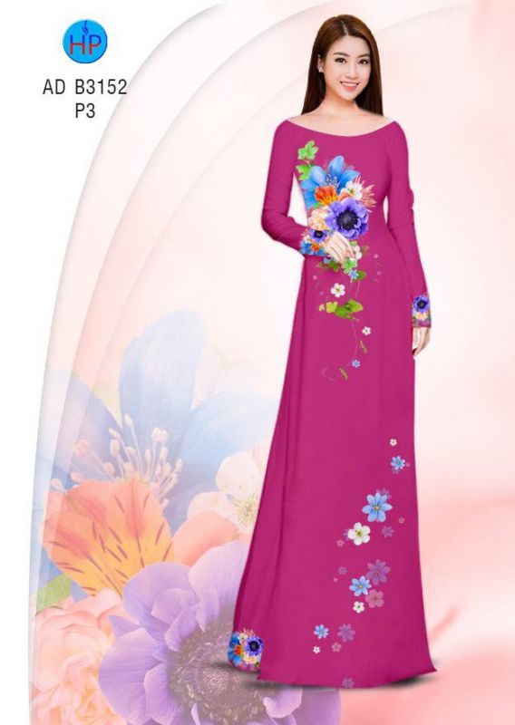 Vải áo dài hoa dây