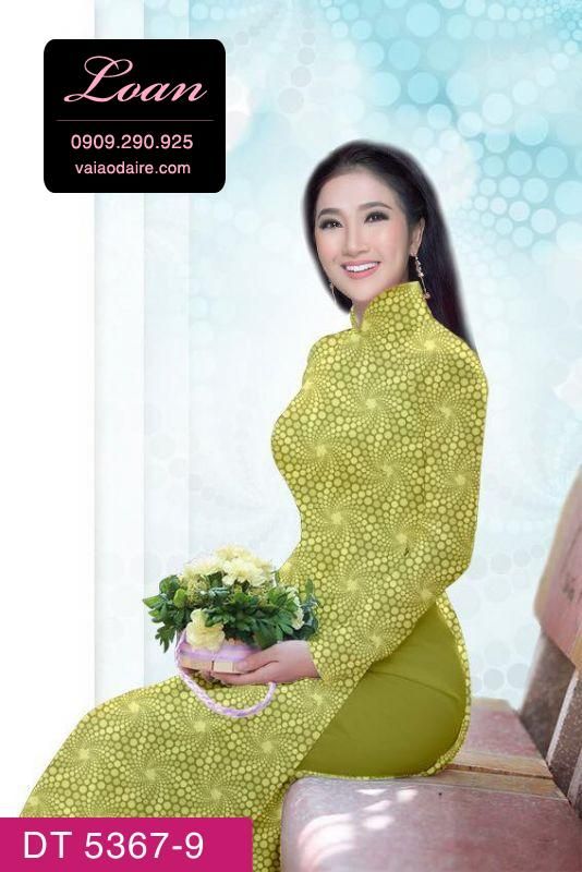 Vải áo dài hoa nhí Vải áo dài hoa nhí