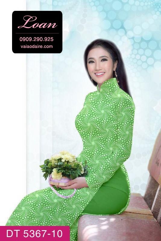 Vải áo dài hoa nhí Vải áo dài hoa nhí