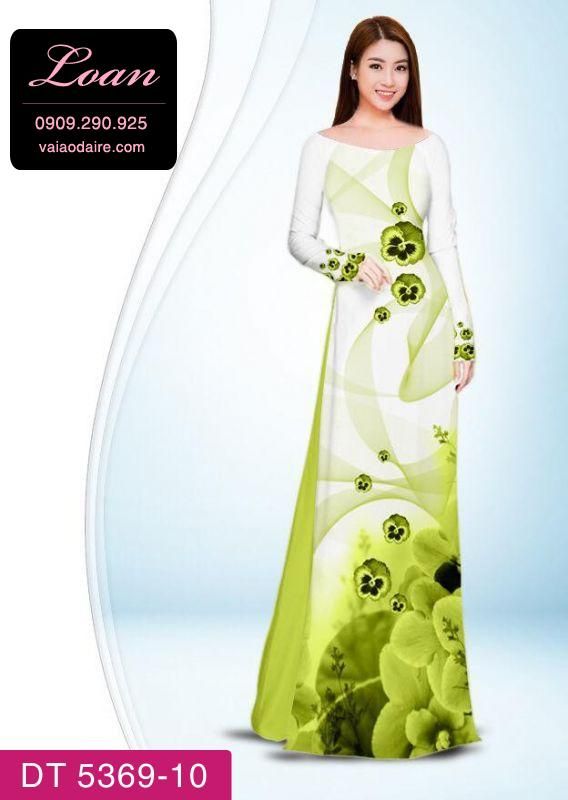 Vải áo dài hoa dây Vải áo dài hoa dây