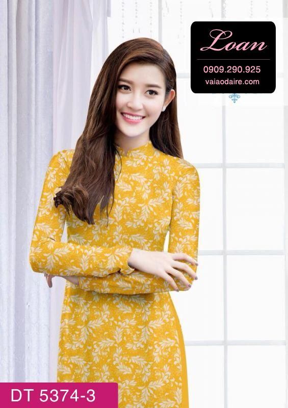 Vải áo dài hoa nhí Vải áo dài hoa nhí