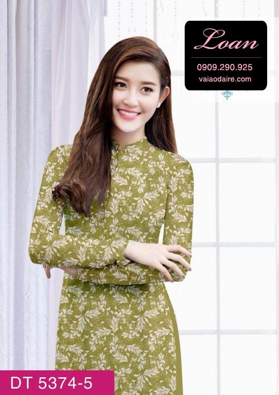 Vải áo dài hoa nhí Vải áo dài hoa nhí