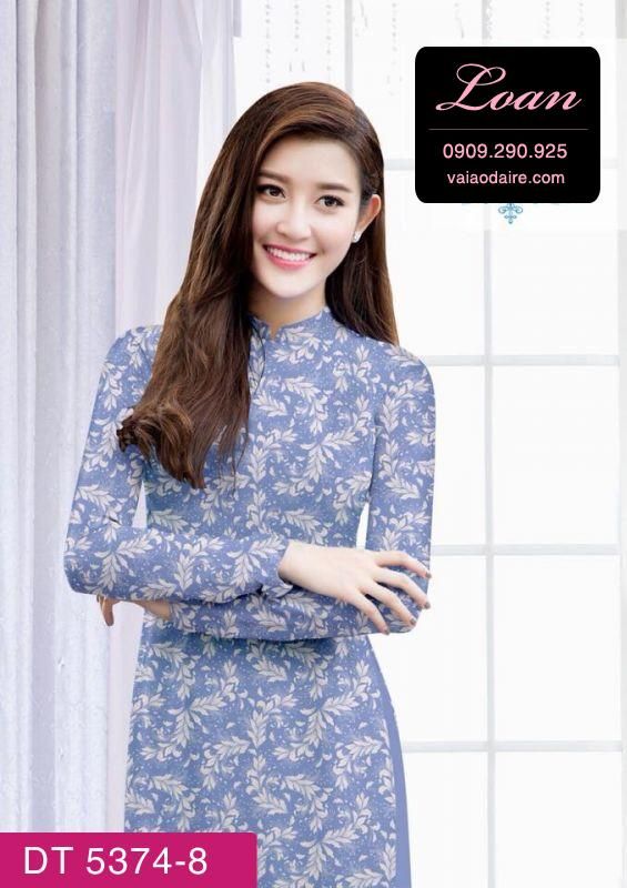 Vải áo dài hoa nhí Vải áo dài hoa nhí