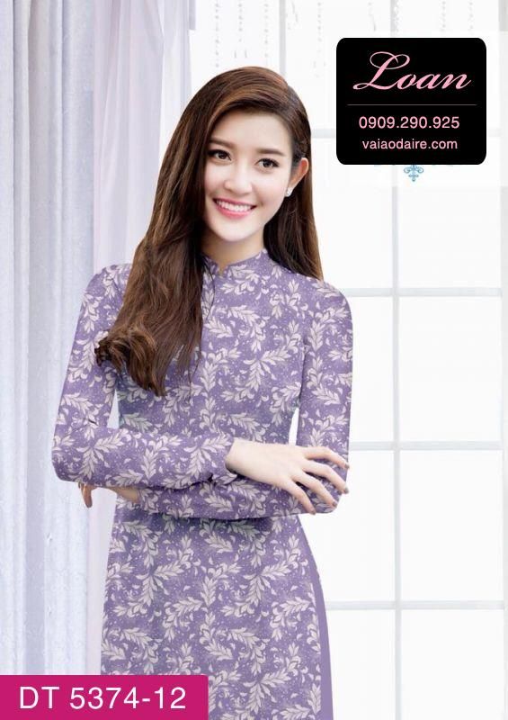 Vải áo dài hoa nhí Vải áo dài hoa nhí