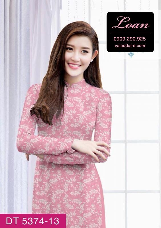 Vải áo dài hoa nhí Vải áo dài hoa nhí