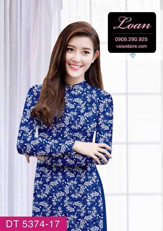 Vải áo dài hoa nhí Vải áo dài hoa nhí