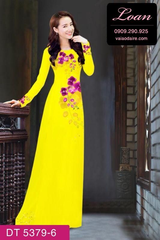 Vải áo dài hoa Dây Vải áo dài hoa Dây