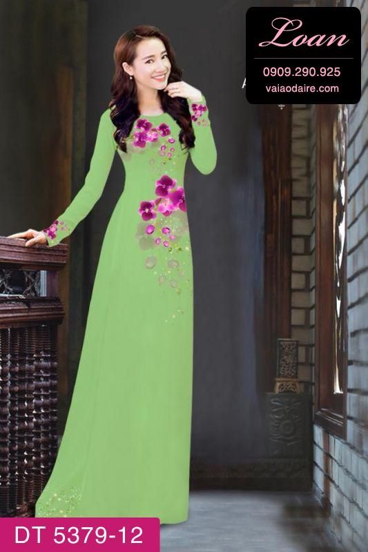 Vải áo dài hoa Dây Vải áo dài hoa Dây