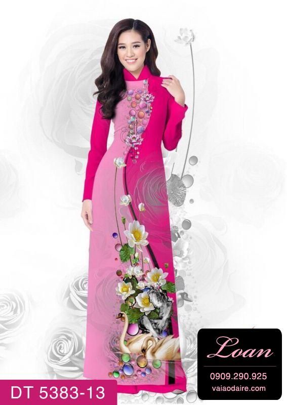 Vải áo dài hoa dây