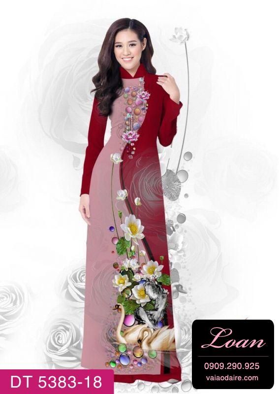 Vải áo dài hoa dây