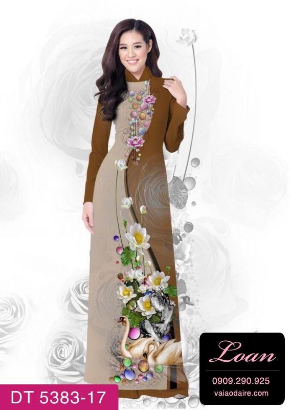 Vải áo dài hoa dây