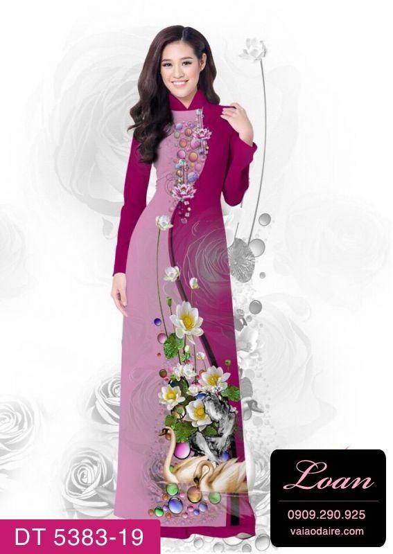 Vải áo dài hoa dây