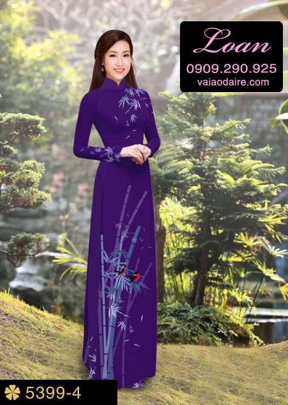 Vải áo dài cành Trúc