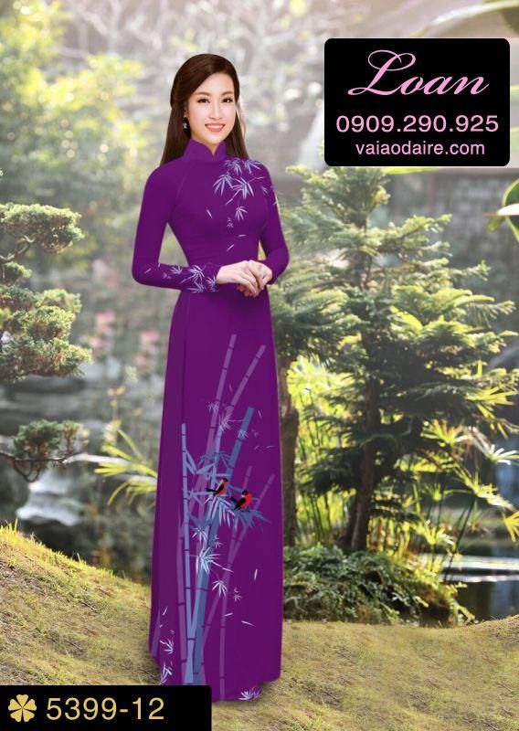 Vải áo dài cành Trúc