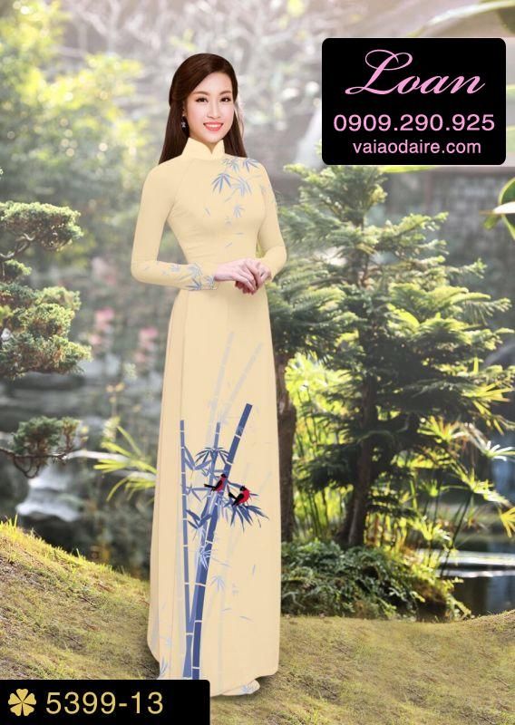 Vải áo dài cành Trúc