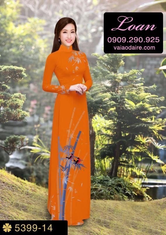 Vải áo dài cành Trúc